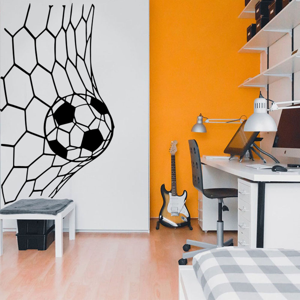 Interior Design School - Grande soceer gol net adesivo de