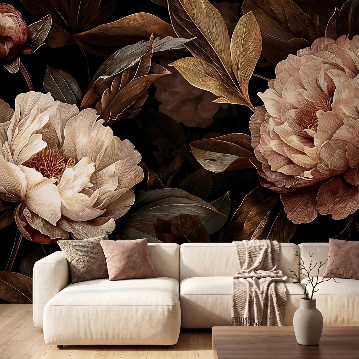 Tapeçaria Floral Elegante de P - Interior Design Apartment avaliação e preço