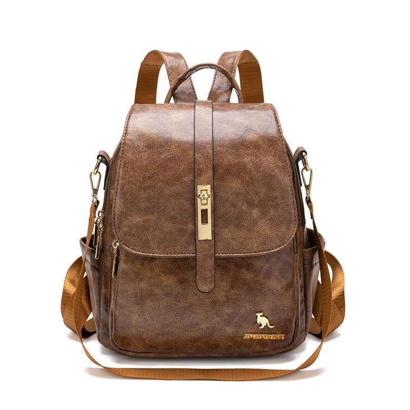 Mochila Vintage de couro macio - Interior Design School avaliação e preço