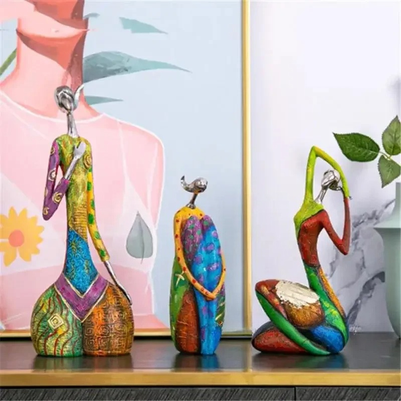 Pintura mulher estátua de resi - Interior Design Apartment avaliação e preço