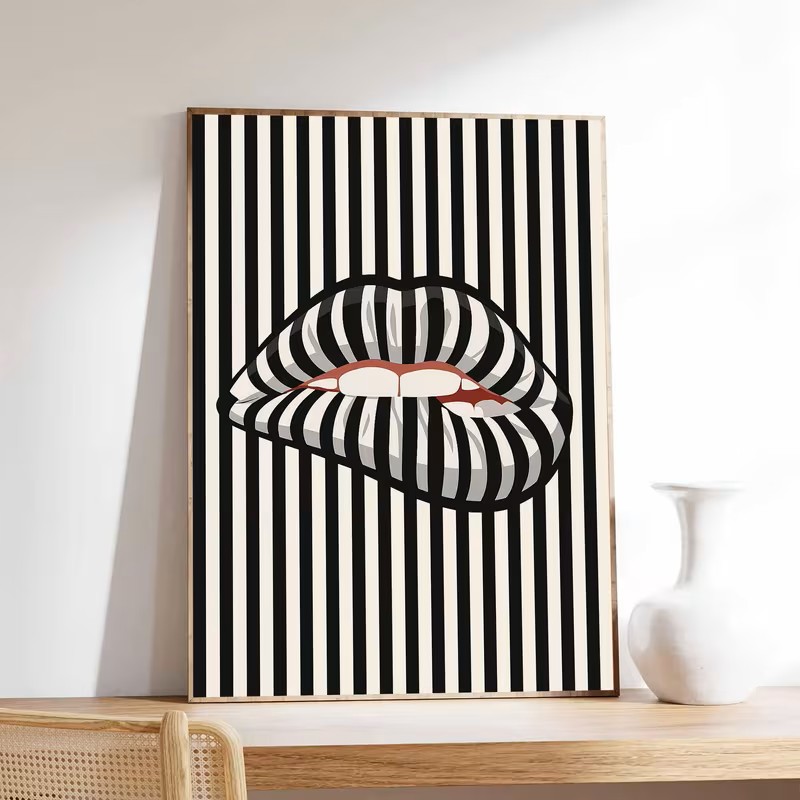Simples e abstrato listrado em - Interior Design Apartment avaliação e preço