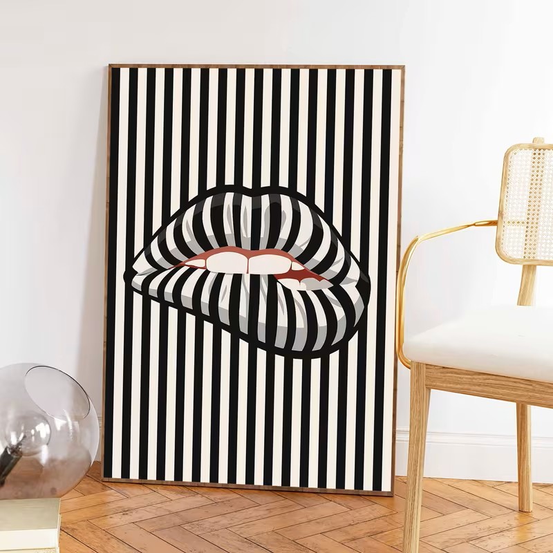Simples e abstrato listrado em - Interior Design Apartment avaliação e preço