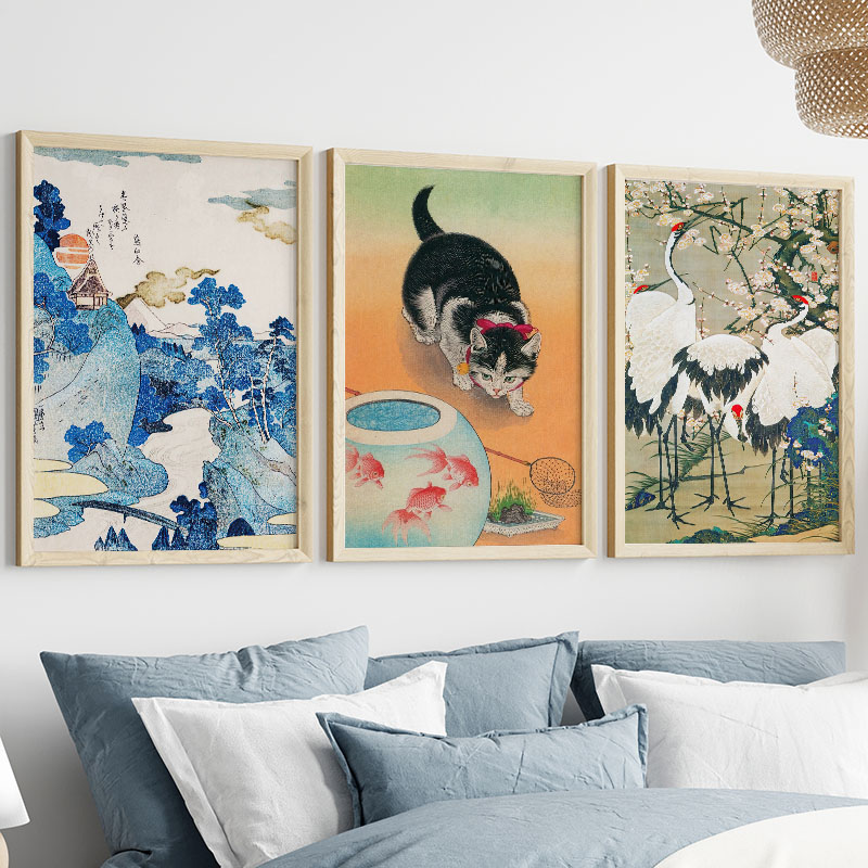 Japonês katsushika hokusai pin - Interior Design Apartment avaliação e preço