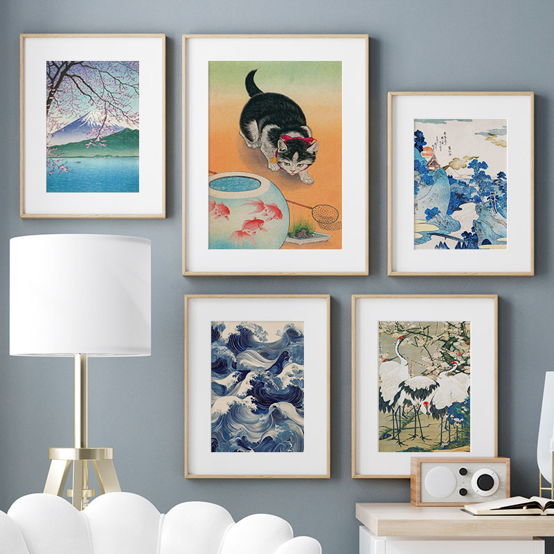 Japonês katsushika hokusai pin - Interior Design Apartment avaliação e preço